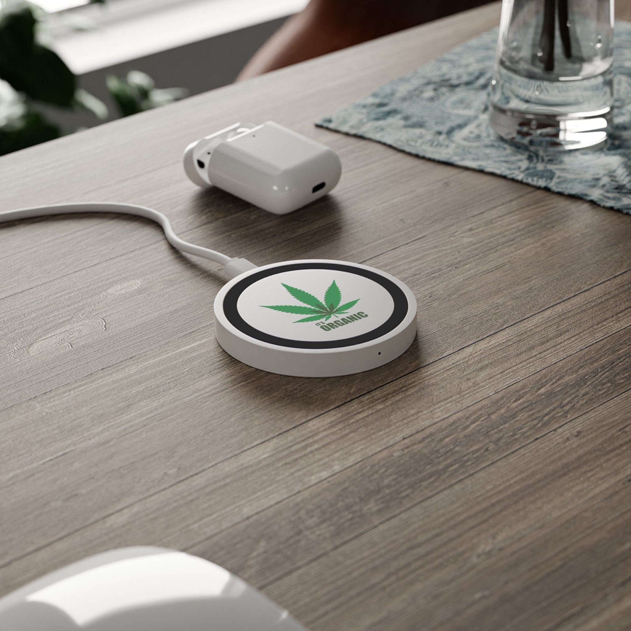 Green Leafy Weed Standard Charging Pad Green Leafy Weed Standard Charging Pad