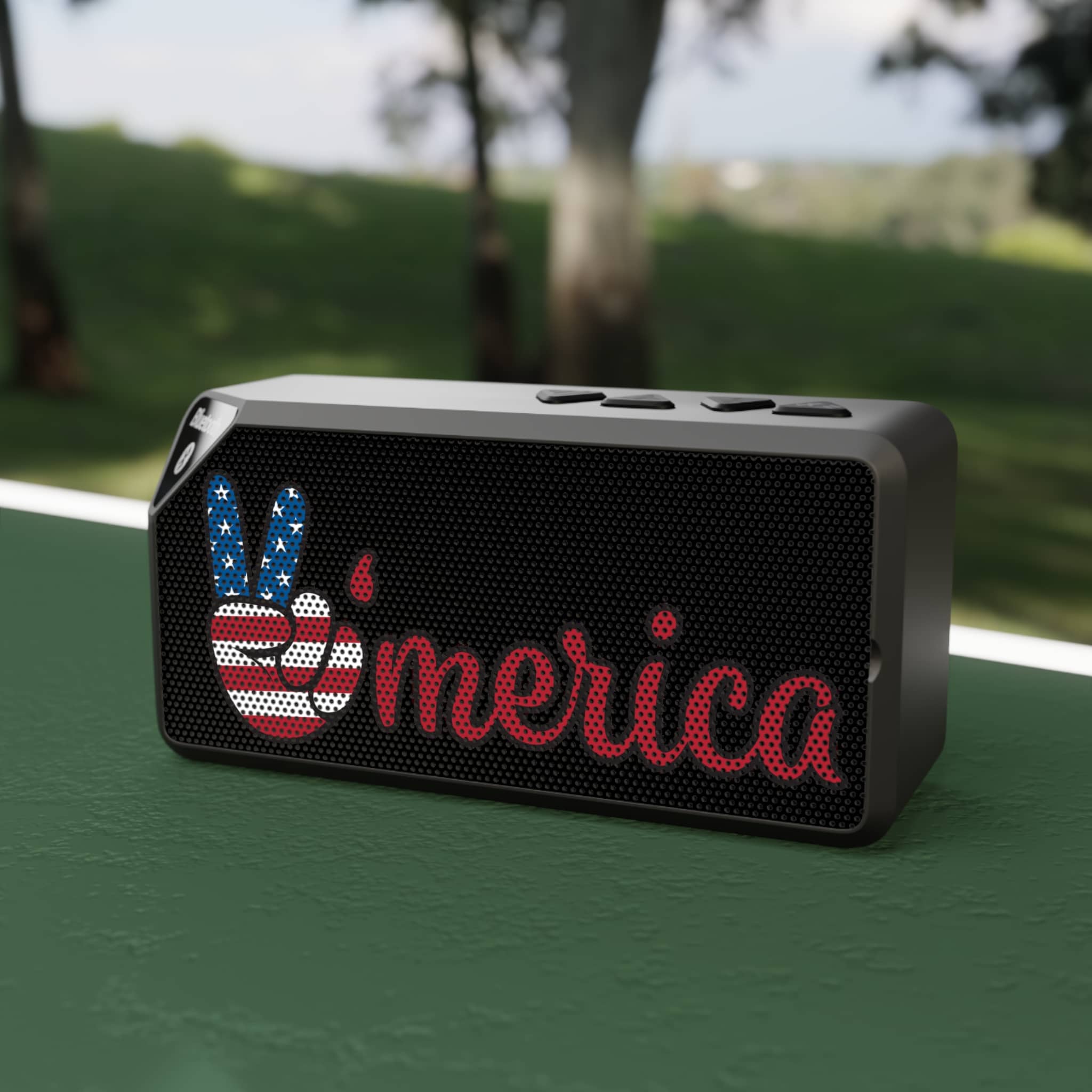 Patriotic Peace Flag Bluetooth Speaker Patriotic Peace Flag Bluetooth Speaker