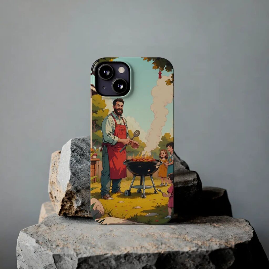 BBQ Dad Hero Slim Phone Case